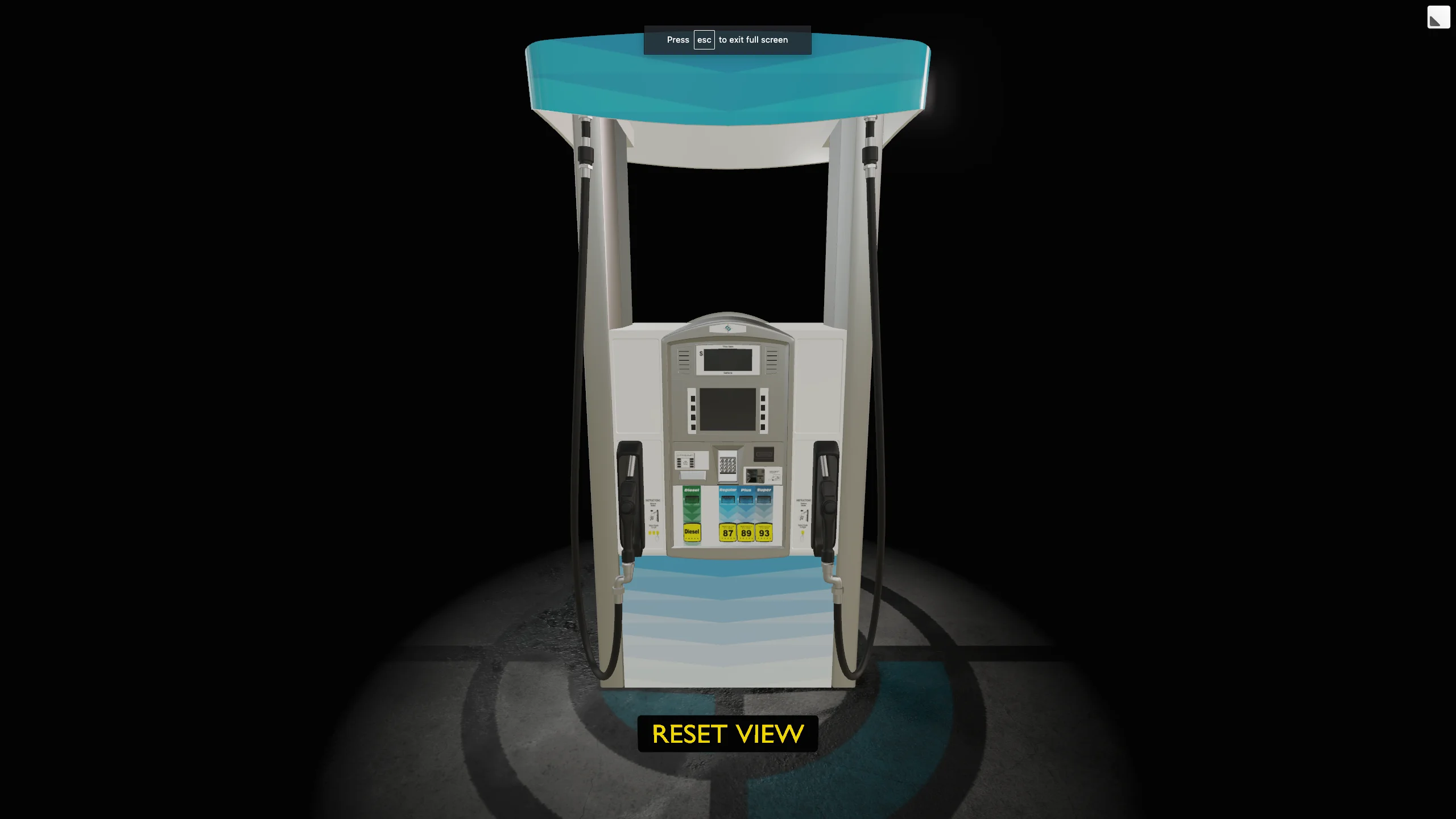 Barco 3D interactive Gas Pump